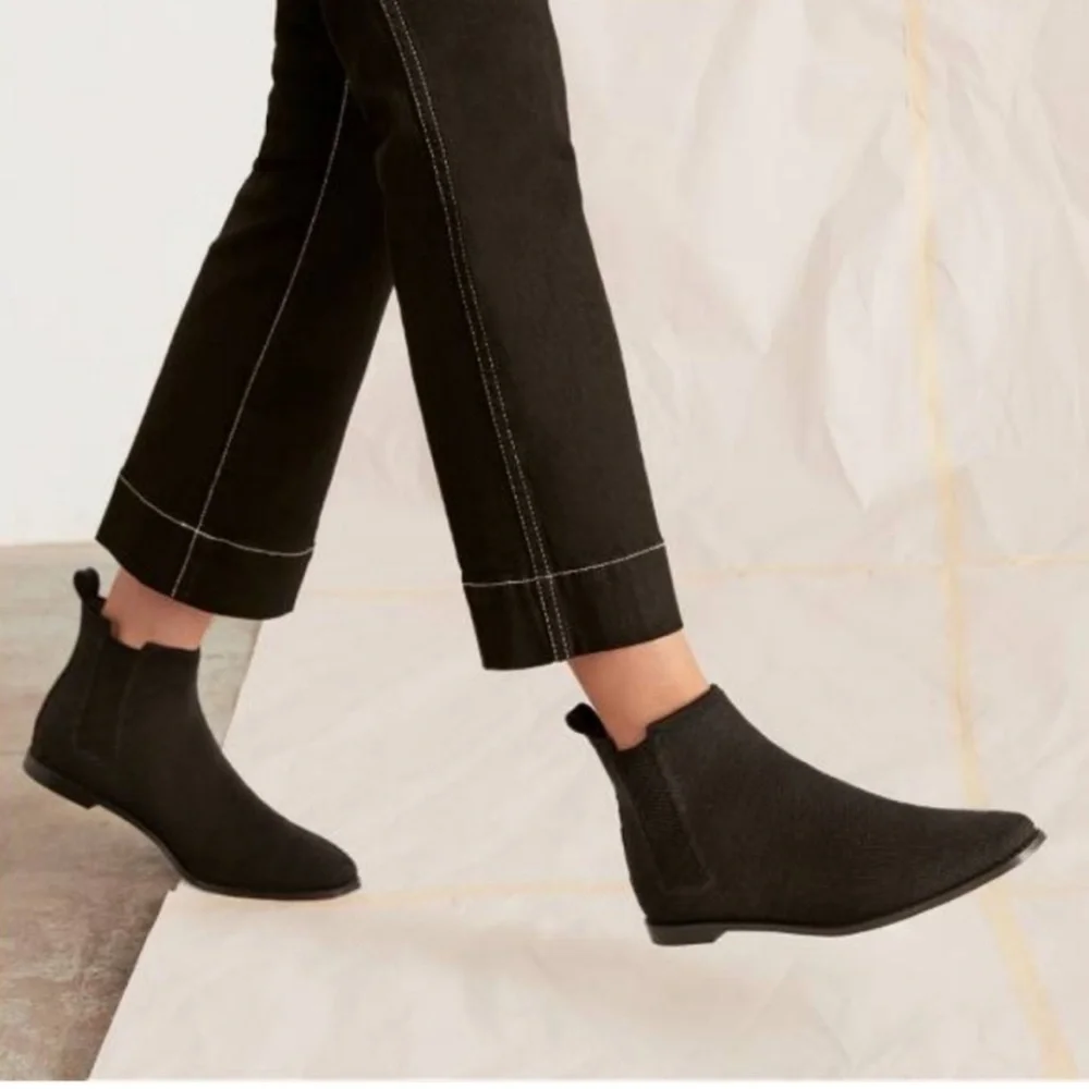 ROTHY'S The Merino Ankle Wool Slip-On Ankle Booties Chelsea - Picture 8 of 10